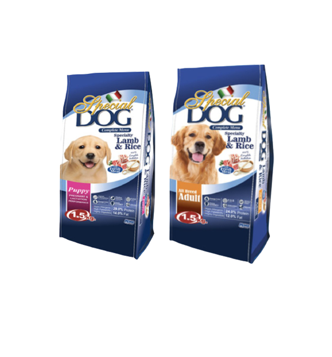 Special dog fashion food ingredients