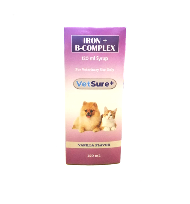 VetSure Iron B Complex Syrup 120ml Pet Culture PH