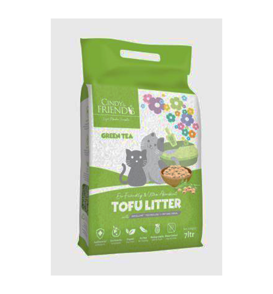 Cindy & Friends Tofu Litter Green Tea 2.8kg/7L