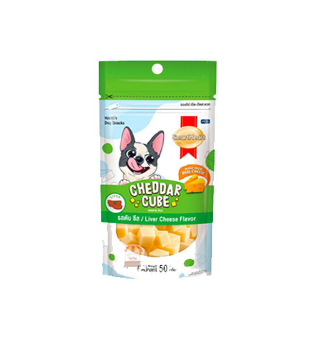 Smartheart Dog Treats Cheddar Cube 50g