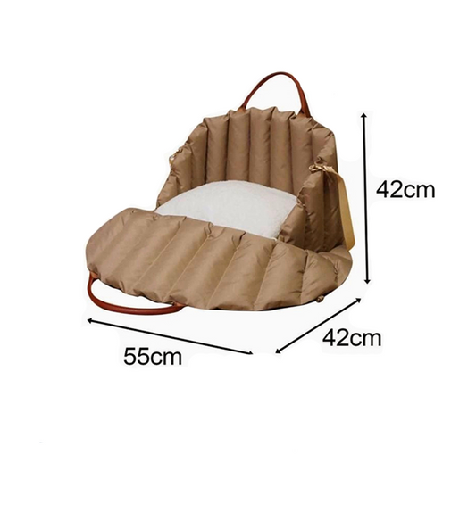 Dog Supplies High-End Fashion Pet Winter Warm Portable Puppy Bag Seat Large