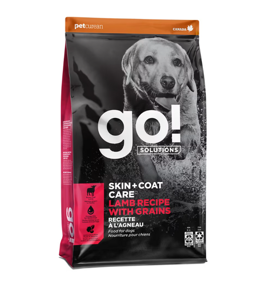 Go! Solutions Skin+Coat Lamb With Grains Recipe 22lb/10kg