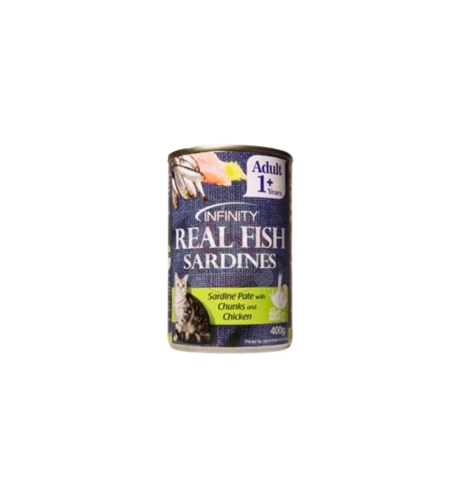 Infinity Real Fish Cat Can Wet Food 400g