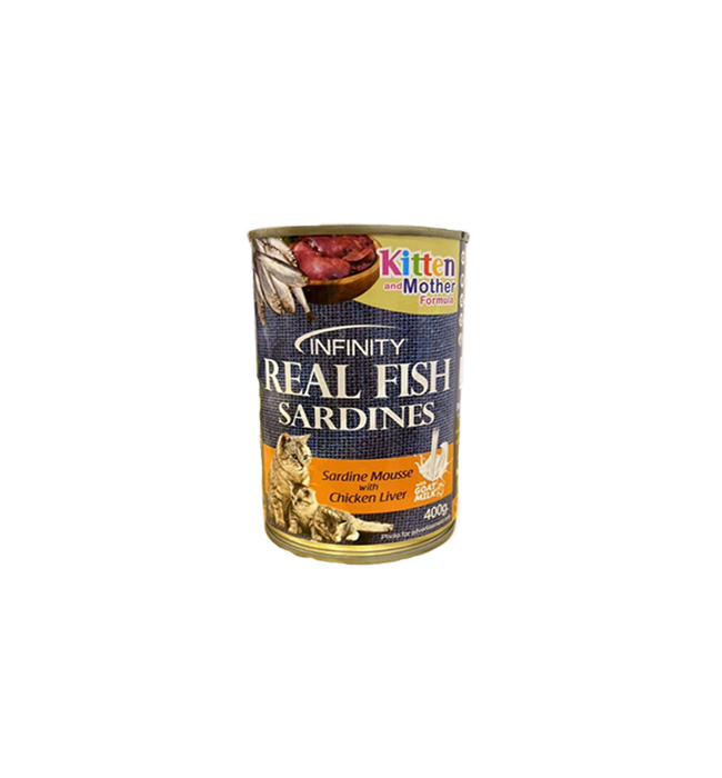 Infinity Real Fish Cat Can Wet Food 400g