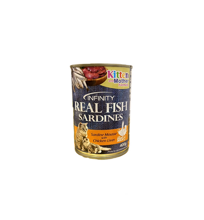 Infinity Real Fish Cat Can Wet Food 400g