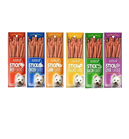 Sleeky Chewy Snack Strap & Stick Treats 50g