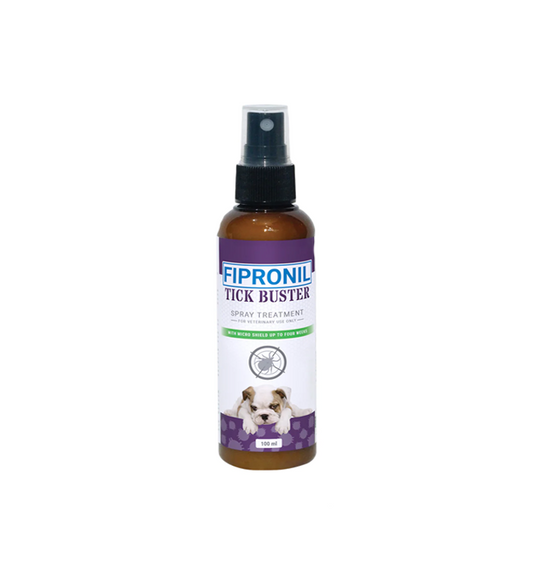 Fipronil Spray Tick Buster Treatment Anti Fleas Ticks Pet Essentials 100ml