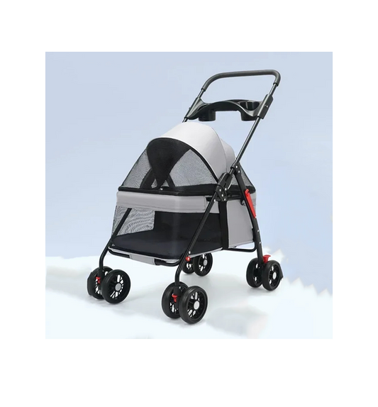 Pet Detachable Carrying Cart Dog Cat Lightweight Foldable Outdoor